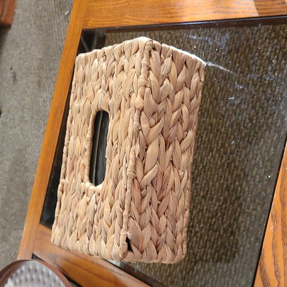 Boho Rattan Tissue Box